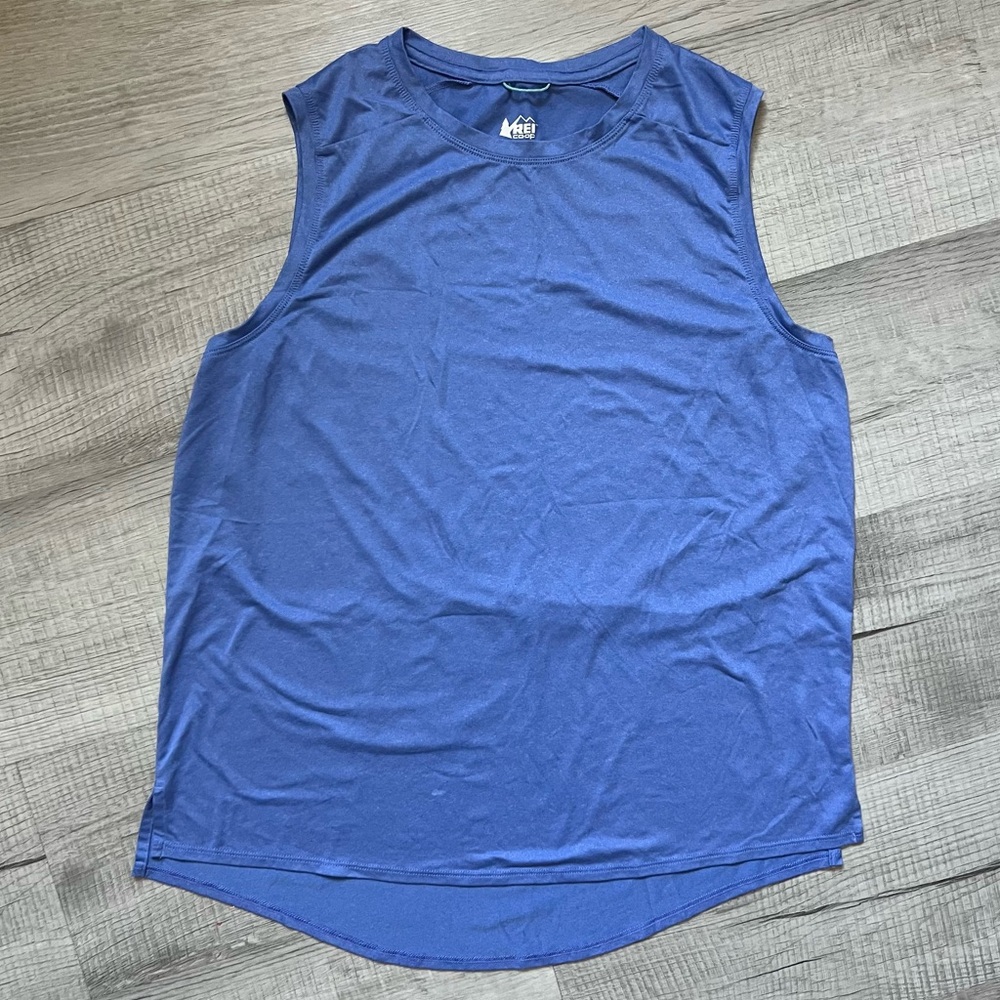 REI Co-op Sahara Tank Top Astral Purple Heather Activewear Top Size Medium - Picture 3 of 9
